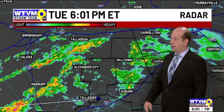 6 p.m. update for storms in the Chattahoochee Valley