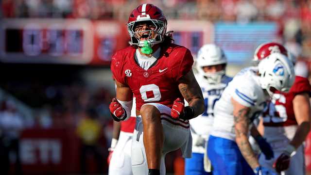 Tide ground game erupts for eight TDs in 56-0 rout of Eastern Illinois