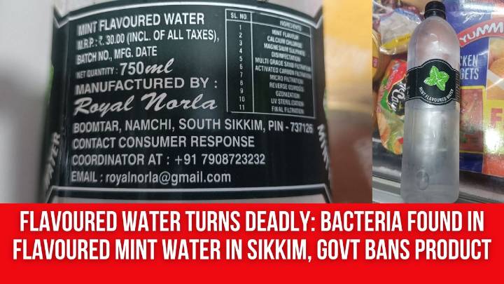 Flavoured Water Turns Deadly: Bacteria Found in Flavoured Mint Water in Sikkim, Govt Bans Product