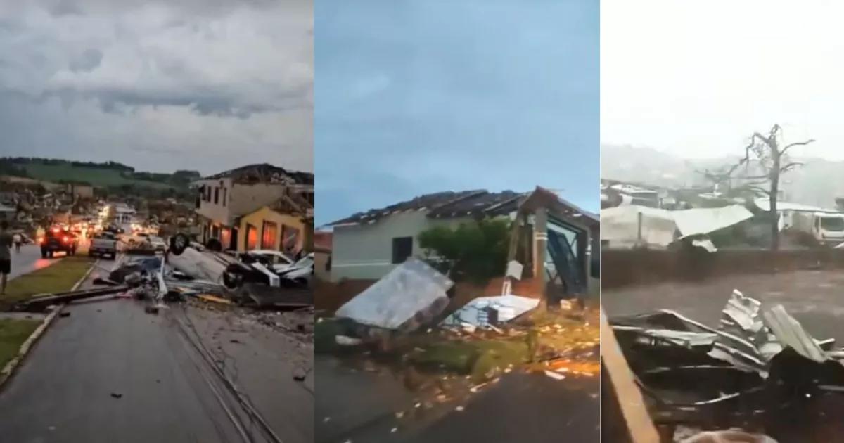 VIDEO: tornado deja seis muertos y más de mil personas sin hogar en Paraná, Brasil