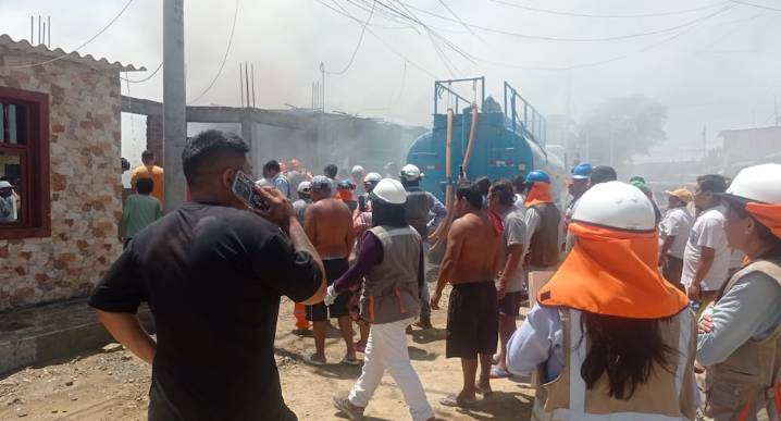 Piura: Cortocircuito habría originado incendio en una vivienda en el A.H El Indio, en Castilla