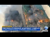 Death toll rises as massive fire engulfs Hong Kong apartment high