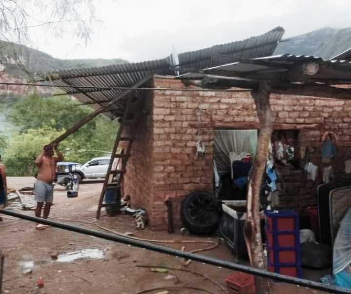 Utcubamba: alrededor de 20 viviendas resultan afectadas por intensas ráfagas de viento en Malleta