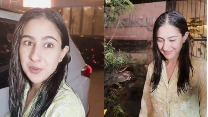 Sara Ali Khan All Smiles As She Gets Papped In No Makeup Look, Video Goes Viral