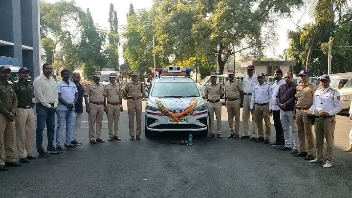 Parbhani: Traffic Branch Gets New Interceptor Vehicle To Boost Road Safety Enforcement
