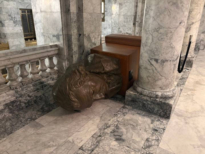 Toll could be nearly $1 million from vandalism in Washington state Capitol