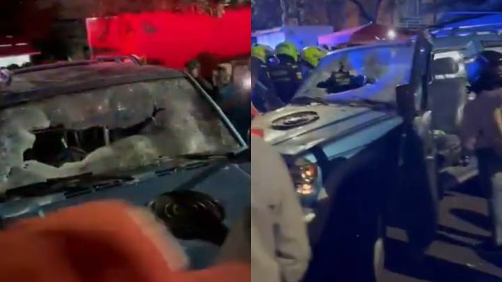 Tragedia en Bogotá: conductor arrolló a motociclistas y personas lo bajaron de la camioneta para pegarle hasta matarlo a golpes