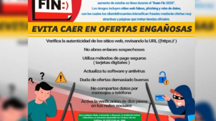 Así puedes evitar caer en fraudes digitales durante El Buen Fin 2025
