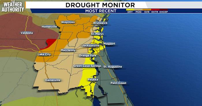 Drought expands in Northeast Florida, Southeast Georgia amid rainfall deficit