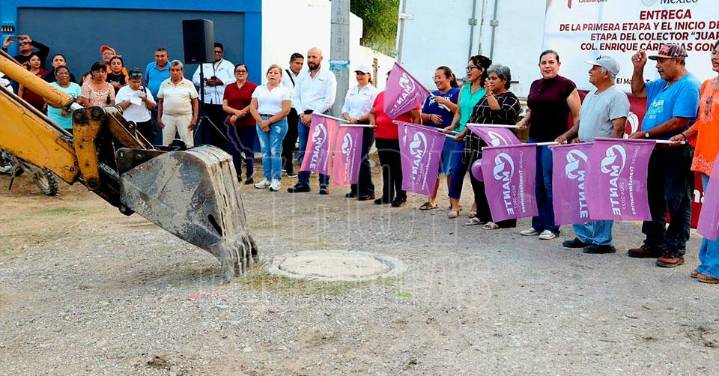 Patty Chío da continuidad a importantes obras de drenaje en El Mante
