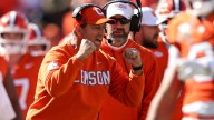 Clemson coach Dabo Swinney: 'I may get fired ... can't say I'd blame him' with AD Graham Neff looking on