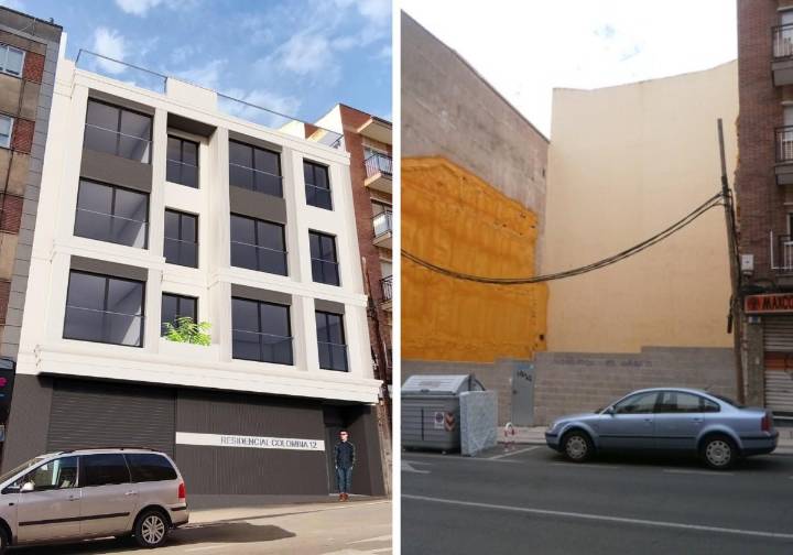 El solar ruinoso en un barrio de Salamanca que da paso a pisos y un gran ático con terraza