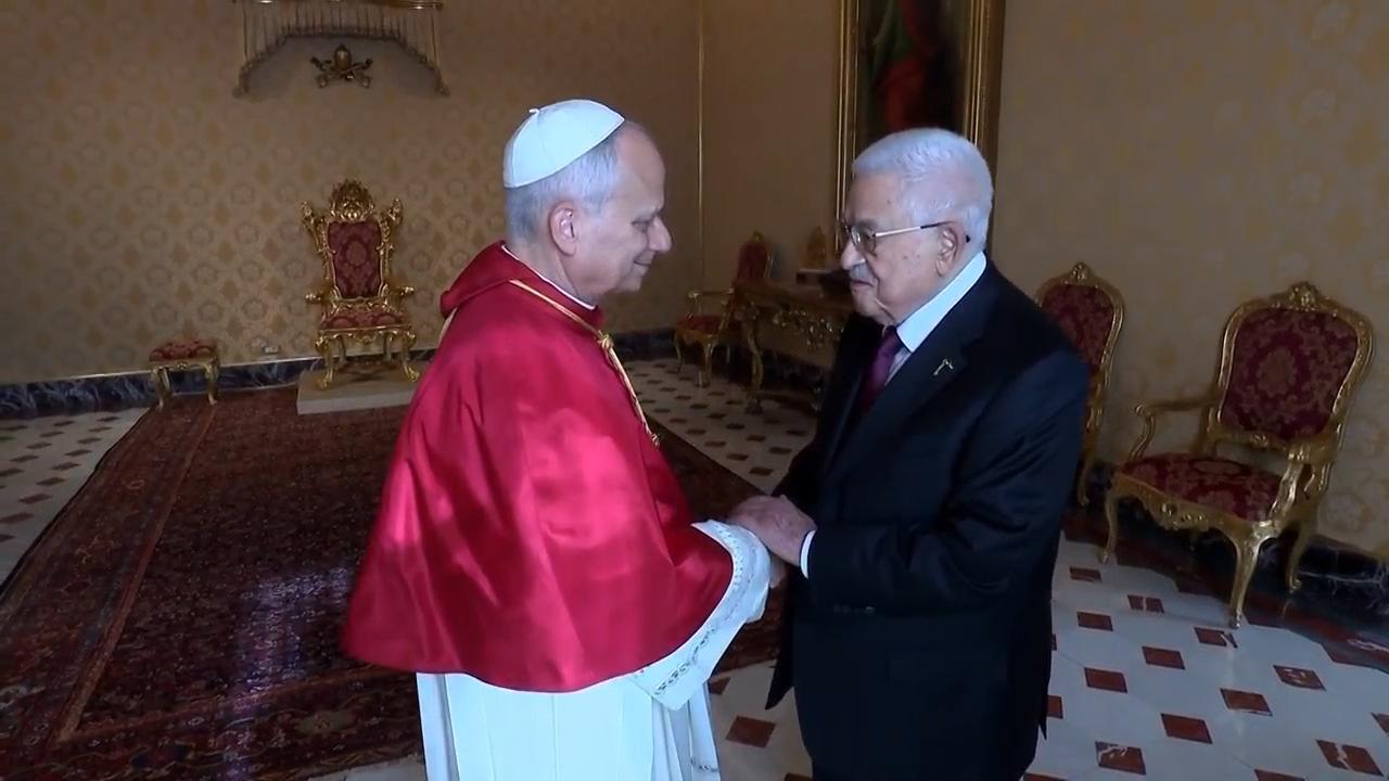 Pope Leo discusses Gaza aid and two-state solution with Palestinian President Abbas
