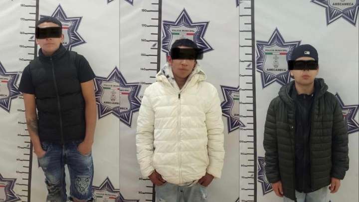 C2 de Amecameca detiene a jóvenes implicados en robo en la cabecera municipal