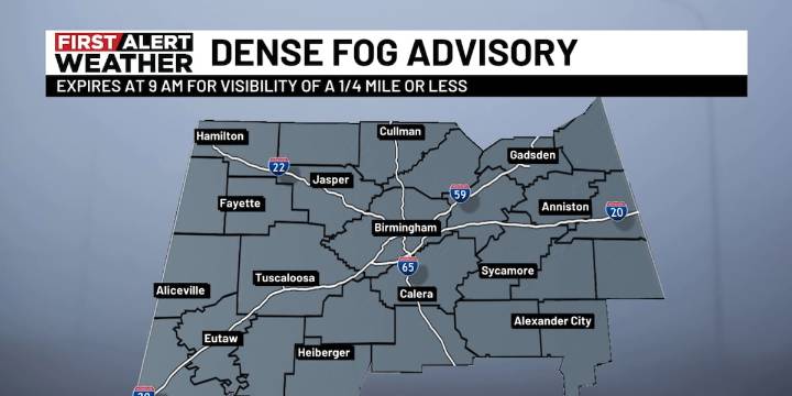 First Alert Weather: Dense fog Saturday morning