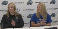 Lansing Catholic twin sisters Avery and Taylor Dunneback sign to play softball at Grand Valley State