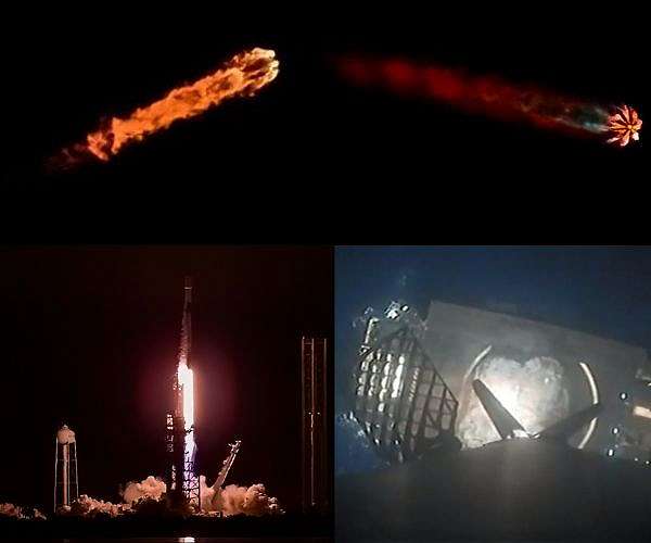 SpaceX launches 29 satellites after fireball spotted in the sky