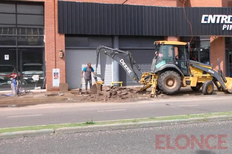 Finalizó la reparación en la red de agua potable de avenida Almafuerte