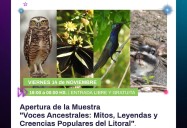 Muestra “Voces ancestrales: mitos, leyendas y creencias populares del litoral”