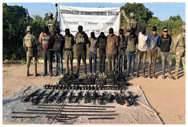 Sicarios de Los Mayos atacan a marinos en Navolato, Sinaloa; detienen a 13 con armas