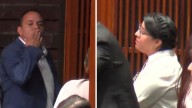 Cuauhtémoc Blanco lanza beso a diputada tras llamarlo violentador