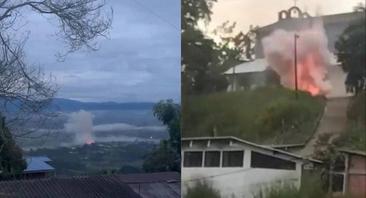 Disidencias de las Farc atacan estación de Policía en Santander de Quilichao con explosivos y drones: hay bloqueos en la vía Panamericana