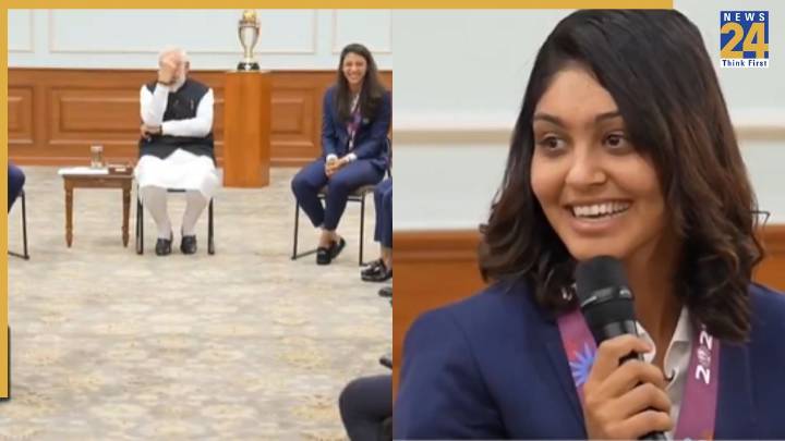 Harleen Kaur’s ‘skincare question’ to PM Modi sends Indian Women’s Team Into Laughter
