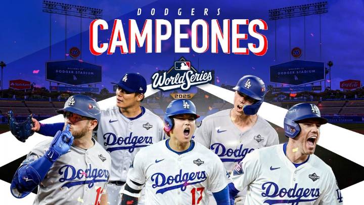 ¡Dodgers de Los Ángeles son campeones de la Serie Mundial!; vencen 5-4 a Blue Jays y se coronan en 7 partidos
