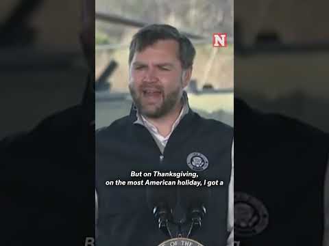 JD Vance Hilarious Rants About Eating Turkey On Thanksgiving