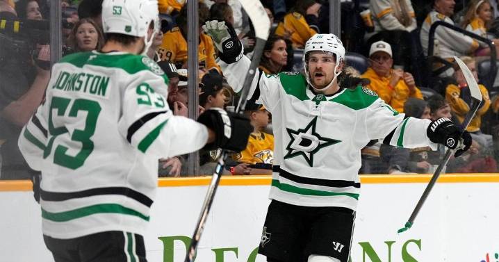 Sam Steel's third period goal completes Stars comeback over Predators