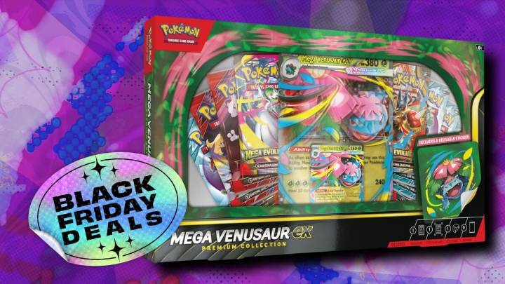 Preorder the Pokémon TCGs Mega Venusaur ex Premium Collection Box at market value in the Amazon Black Friday sale