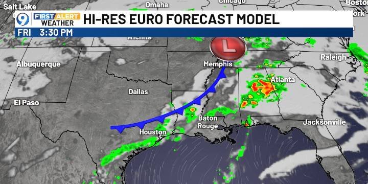 Wet weather on Friday