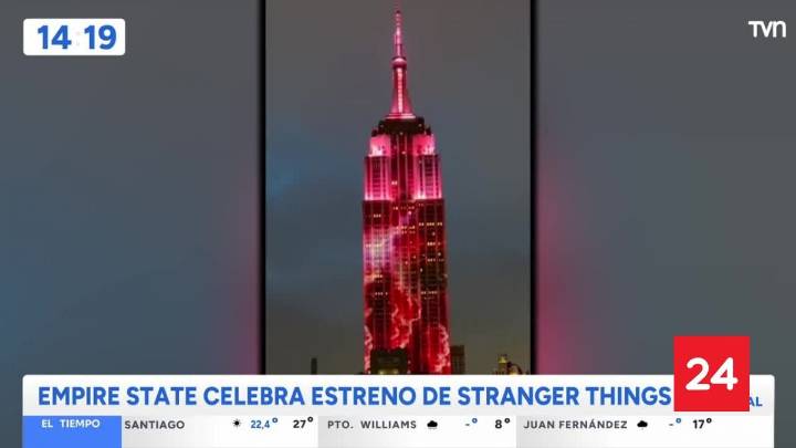 El Empire State celebra el estreno de Stranger Things vistiéndose de rojo
