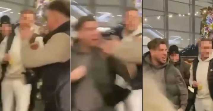 Christmas market brought to standstill as men fight outside Selfridges