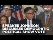 House Speaker Mike Johnson and House Republicans talk upcoming vote on Epstein files