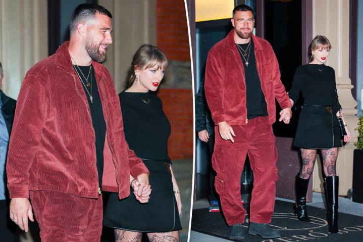 Taylor Swift and Travis Kelce's PDA streak continues with another bye week date night