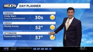 Sunny and seasonable Monday before rain late tonight