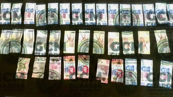 Víctor N, detenido con casi 19 mil pesos en billetes falsos en Soledad