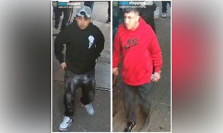 Two men wanted for slashing three people, including teen girl, in Queens brawl