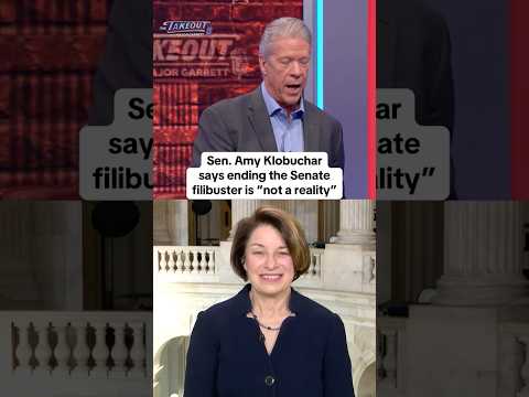 Sen. Amy Klobuchar says ending the Senate filibuster is "not a reality" #shorts