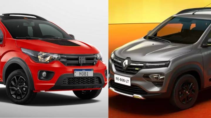 Diferencias de precios entre Renault Kwid y Fiat Mobi en noviembre 2025