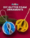 DIY Christmas Ornament | Honeycomb Glitter Foam