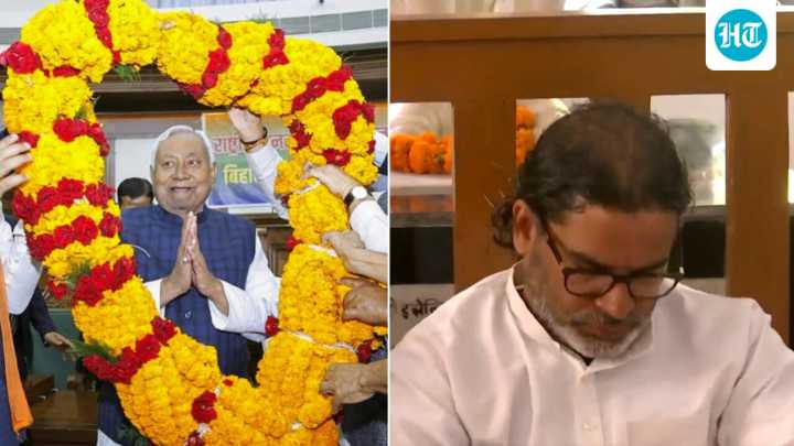 As Nitish takes 10th CM oath in grand NDA event, PK holds ‘maun vrat': Watch