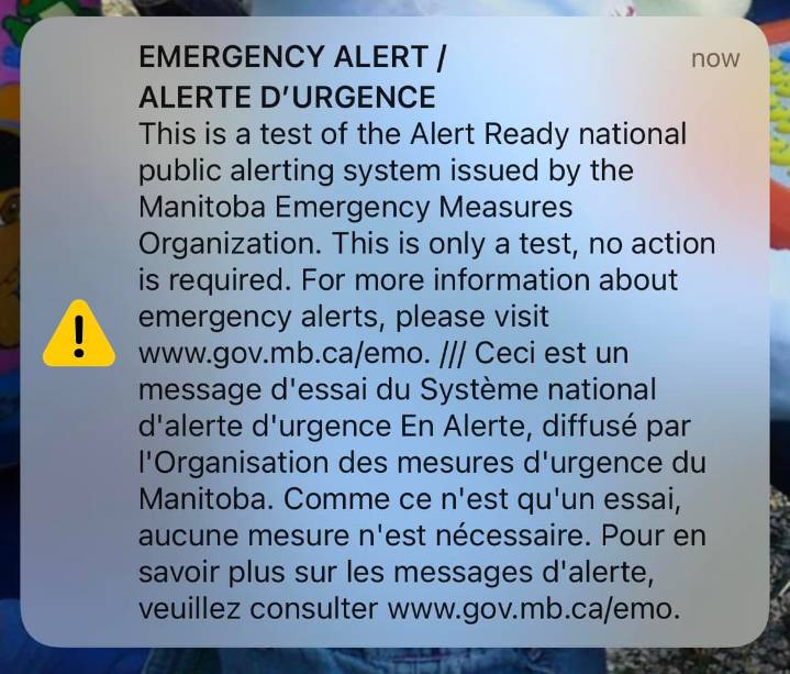 Alert Ready test happening Wednesday afternoon
