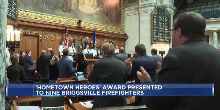 Briggsville firefighters honored for saving man suffering heart attack during Memorial Day Parade