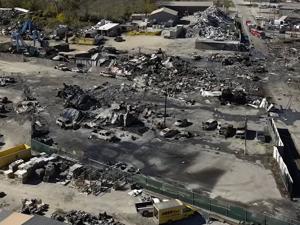 Aerial footage shows aftermath of deadly UPS plane crash