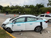 Accidente cerca del hotel Barceló deja un lesionado en Playa del Carmen