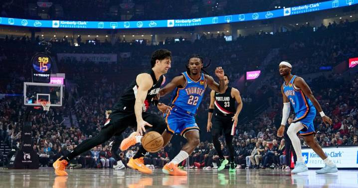 Avdija and Trail Blazers rally from 22 down to hand Thunder their first loss, 121