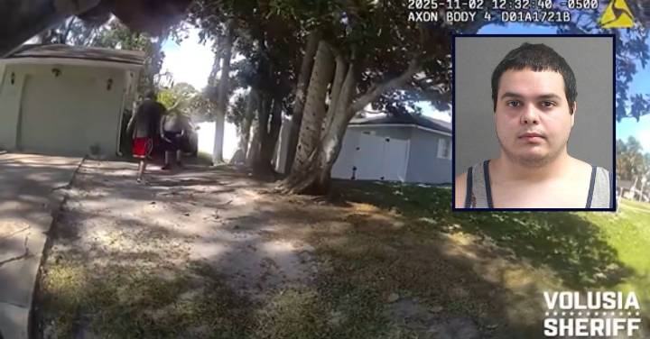 Dad stands between deputy, son who was armed with knife and threatened to kill 4 kids: Cops