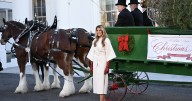 Melania Trump inaugura la Navidad con la llegada del árbol a la Casa Blanca